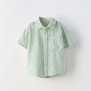 NWT Zara 2Y striped seersucker shirt